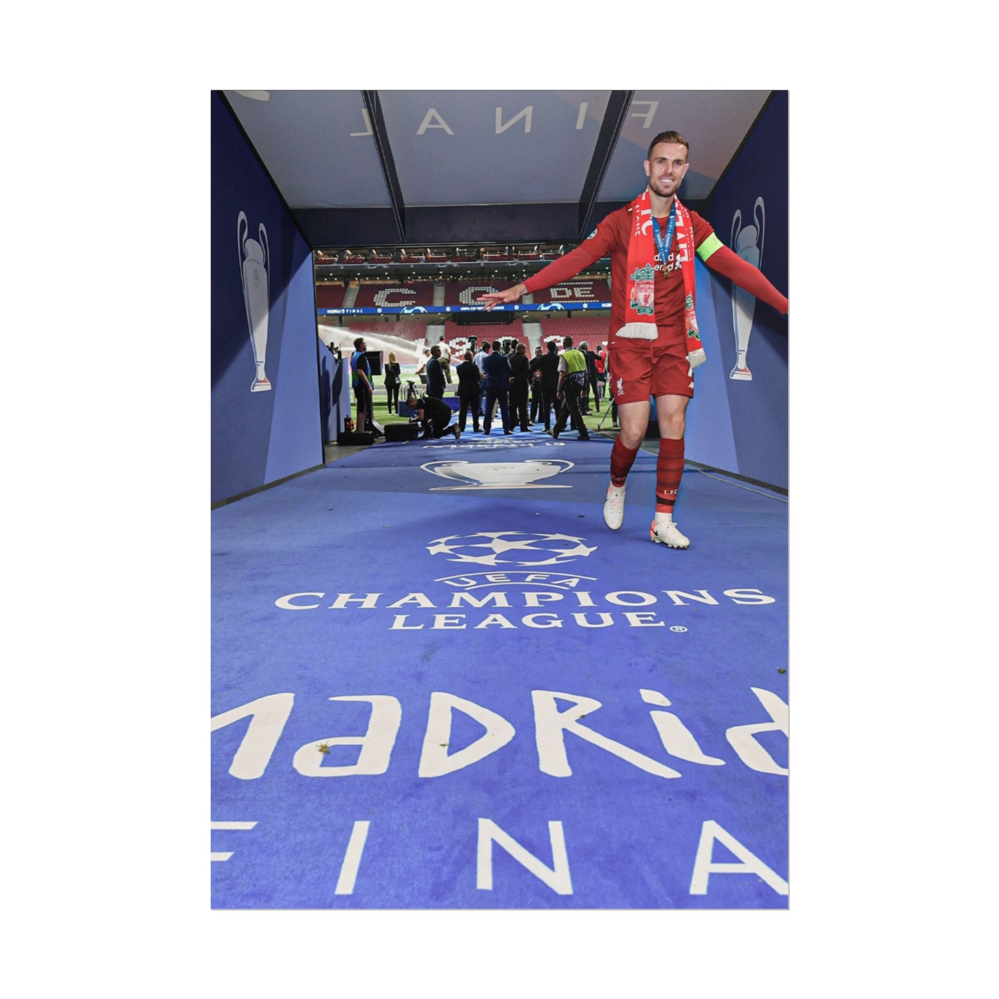Jordan Henderson Liverpool Champions League Winners 2019 Rolled Poster