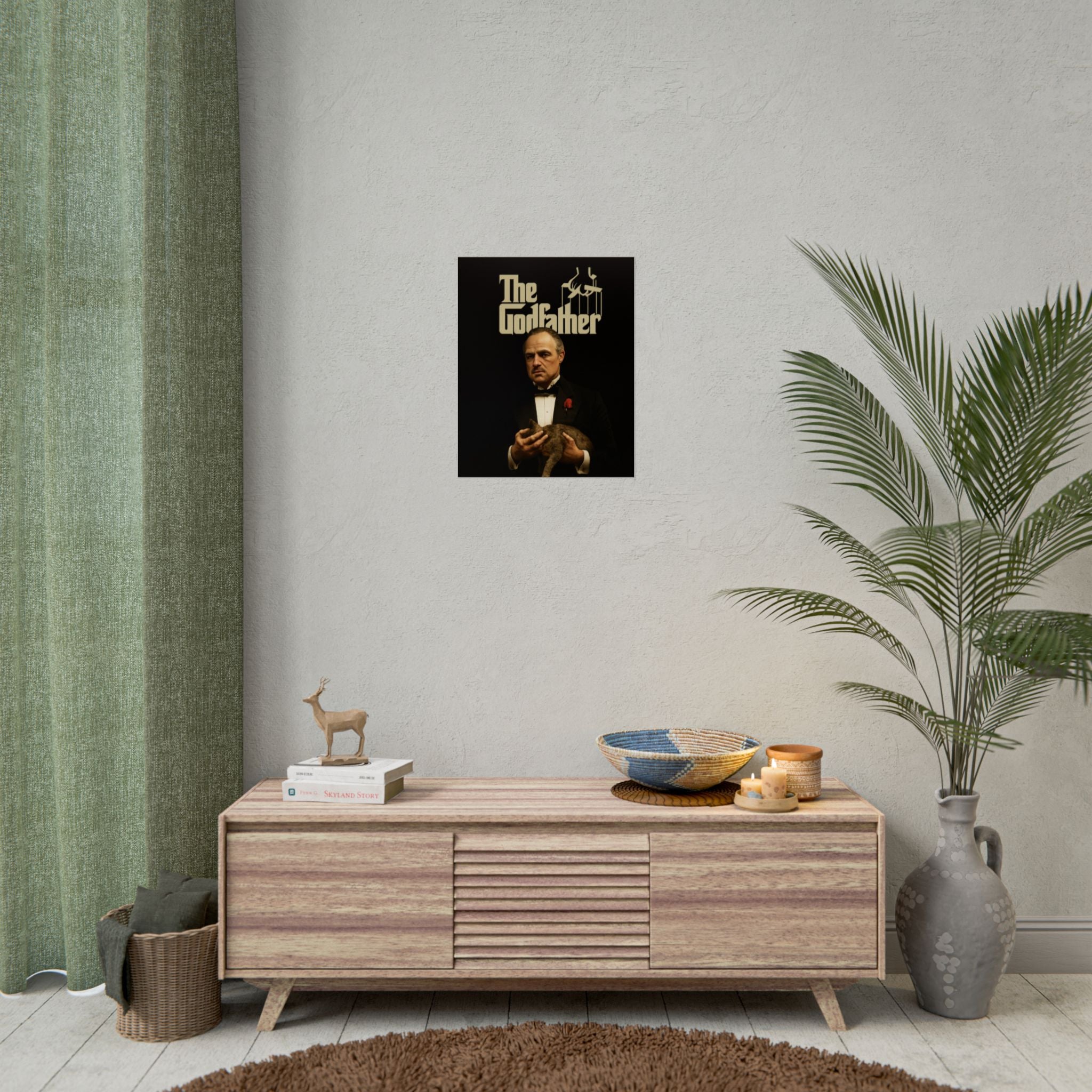 Rolled Poster — The Godfather Movie Logo & Don Vito Corleone Portrait