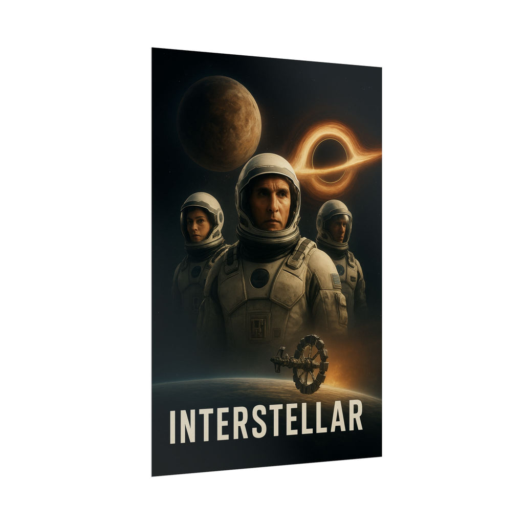 Interstellar Movie Poster — Rolled Sci‑Fi Poster