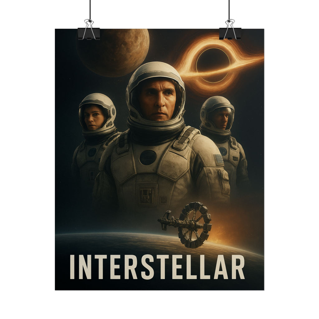 Interstellar Movie Poster — Rolled Sci‑Fi Poster