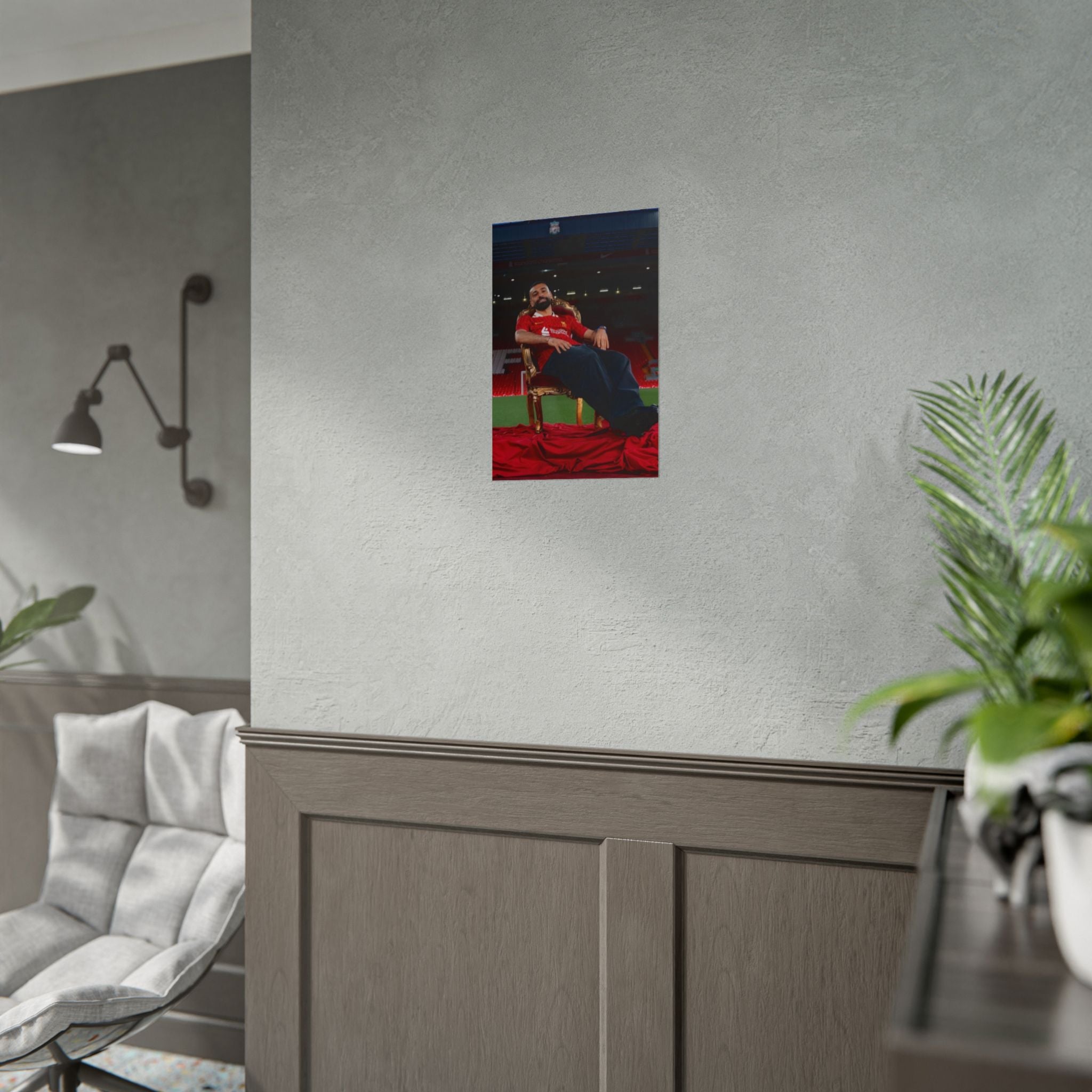 Mo Salah Poster — Liverpool Legend Throne Rolled Poster