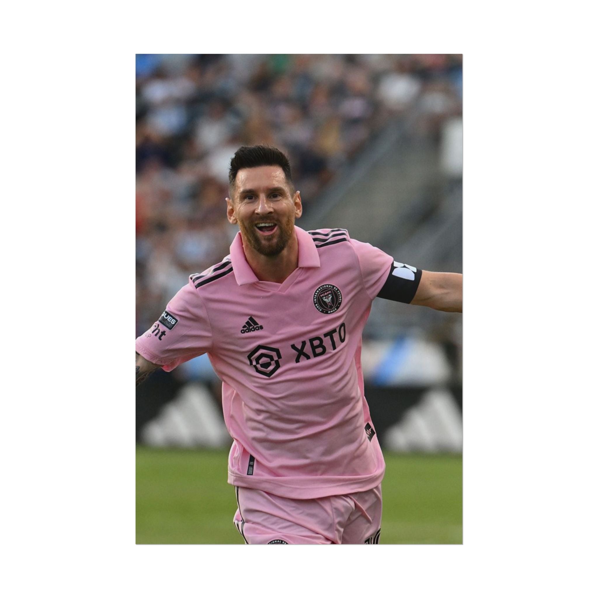 Lionel Messi Inter Miami Soccer Star Action Poster — Rolled Sports Poster