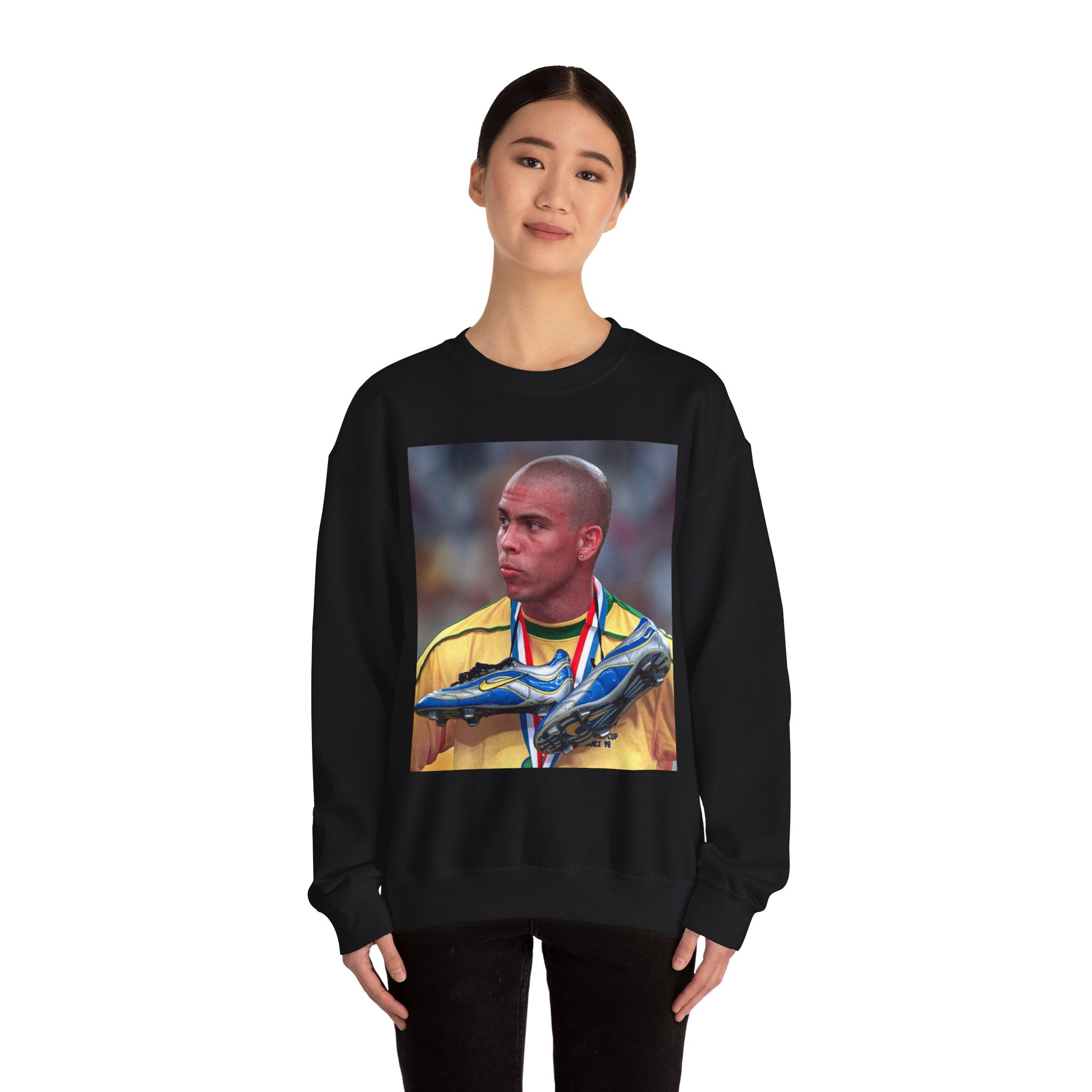 Ronaldo R9 Soccer Champion Photo Crewneck Sweatshirt