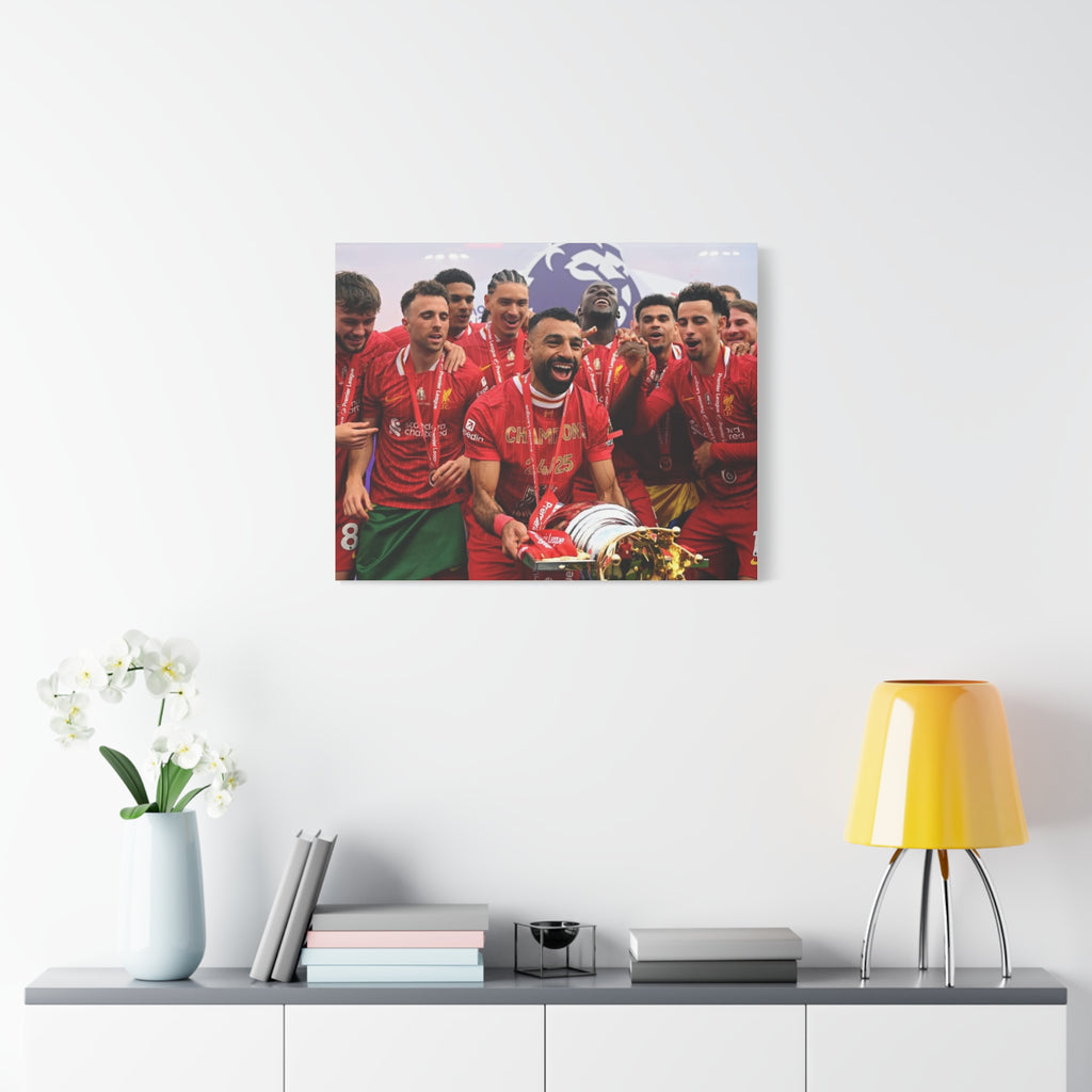 Liverpool Premier League Champions Celebration Matte Canvas Print