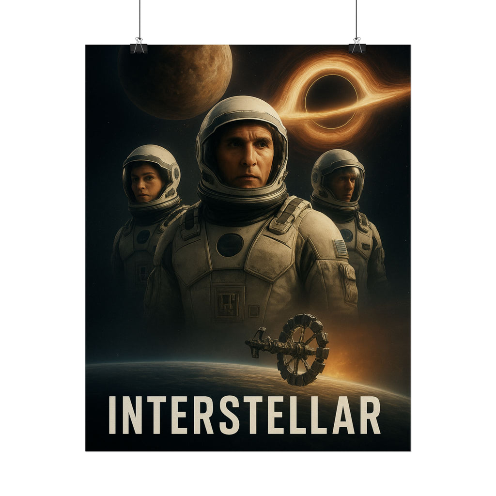Interstellar Movie Poster — Rolled Sci‑Fi Poster