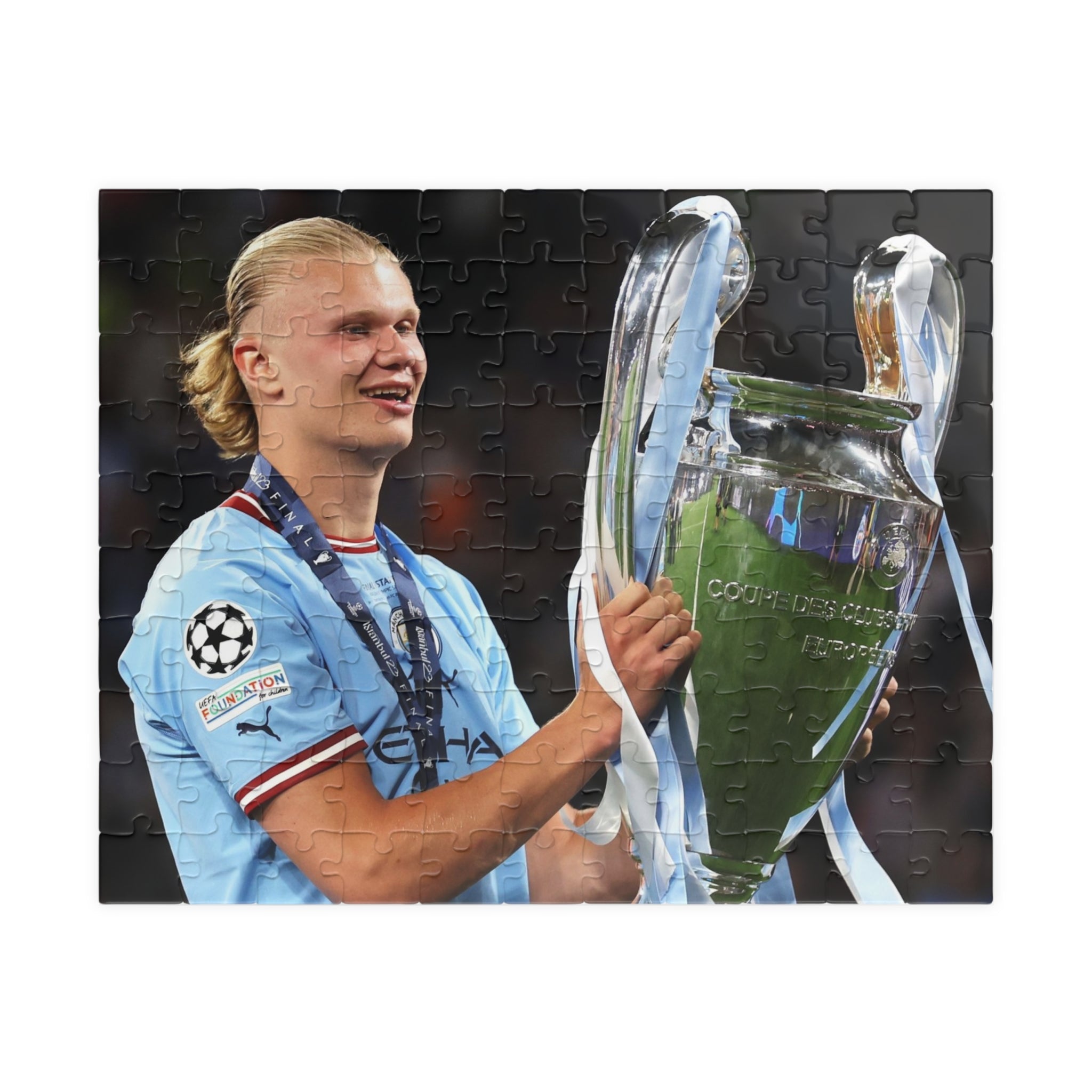 Erling Haaland Champion Trophy Soccer Puzzle — 252/520/1014‑Piece Football Jigsaw