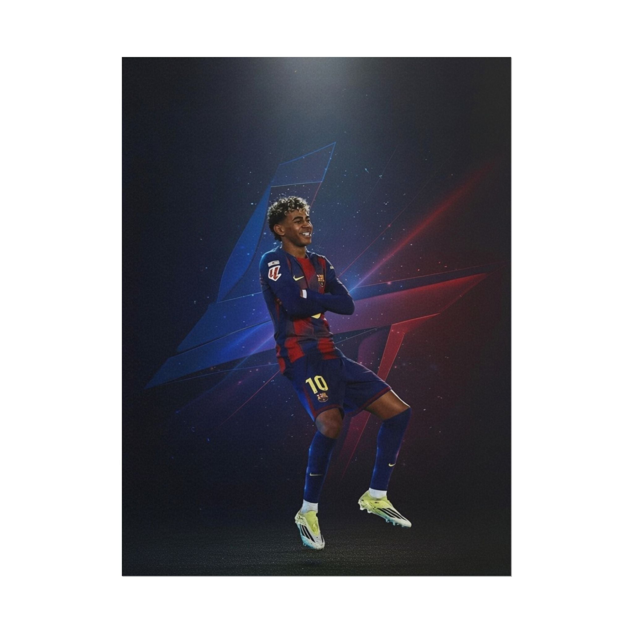 Lamine Yamal Celebration Poster - Barcelona Starboy | Available in multiple sizes
