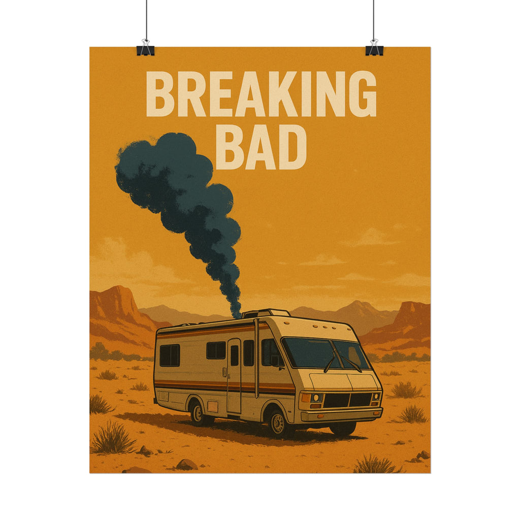 Breaking Bad RV Poster — Desert Camper Art Print (Rolled Poster)