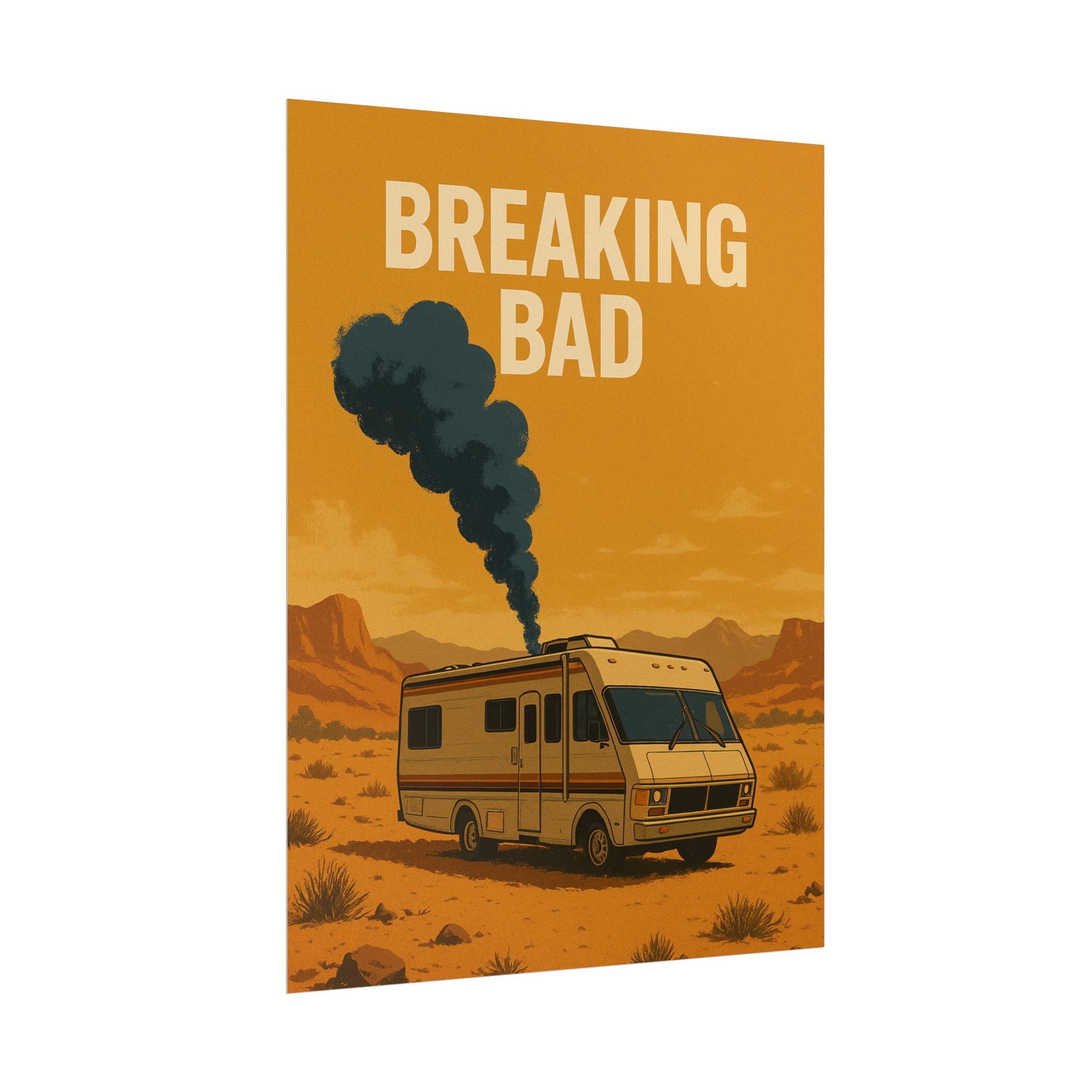 Breaking Bad RV Poster — Desert Camper Art Print (Rolled Poster)