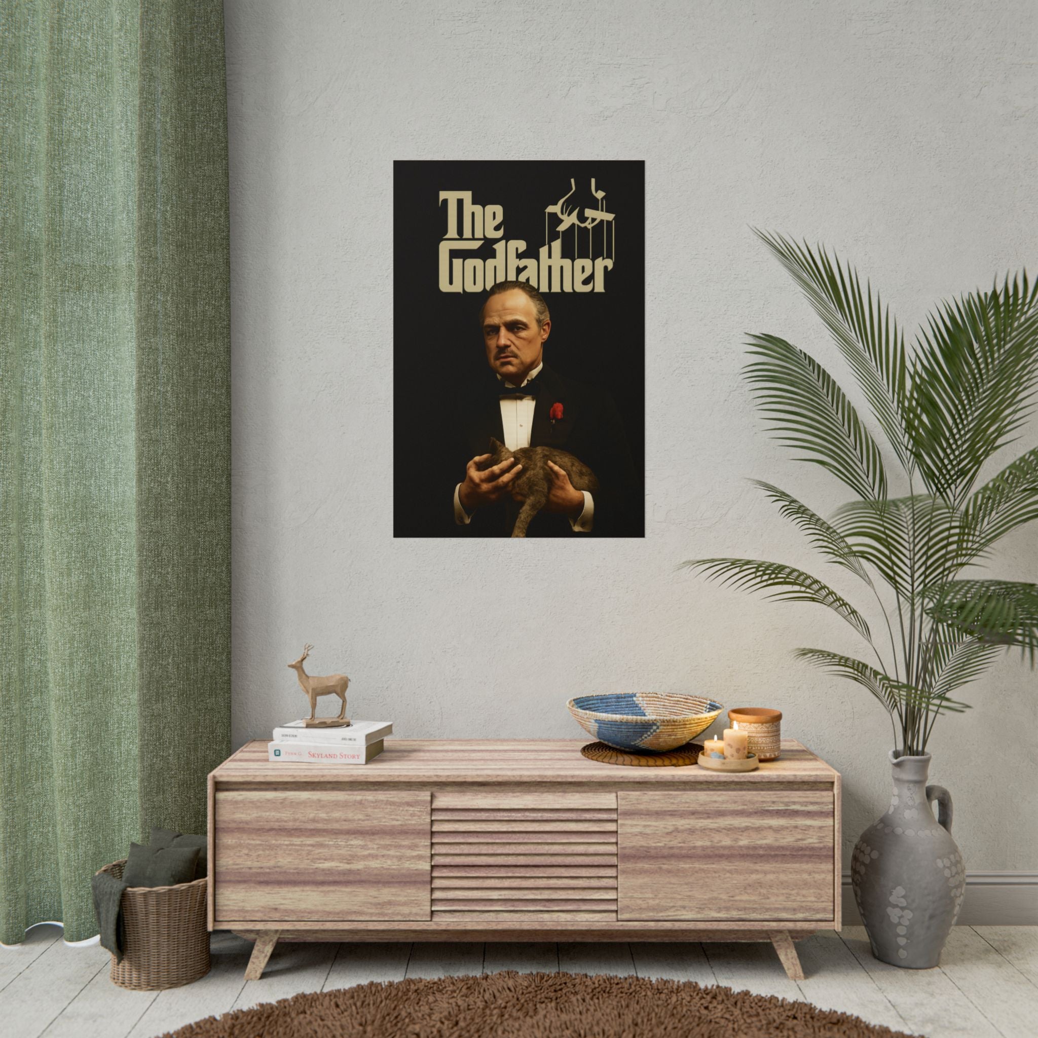 Rolled Poster — The Godfather Movie Logo & Don Vito Corleone Portrait