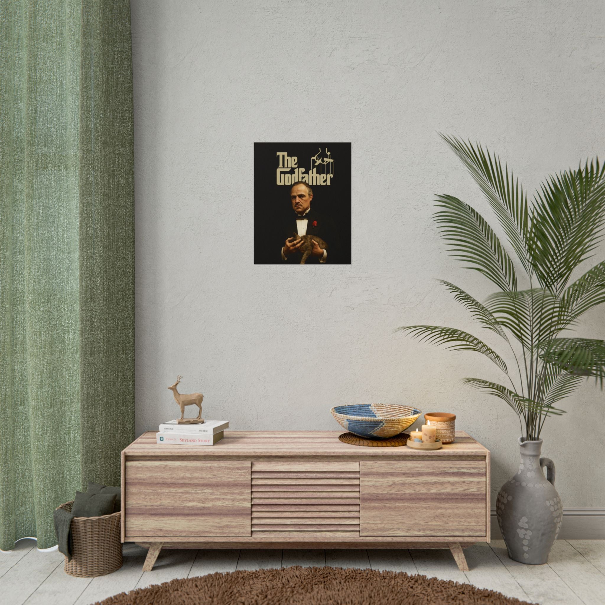 Rolled Poster — The Godfather Movie Logo & Don Vito Corleone Portrait