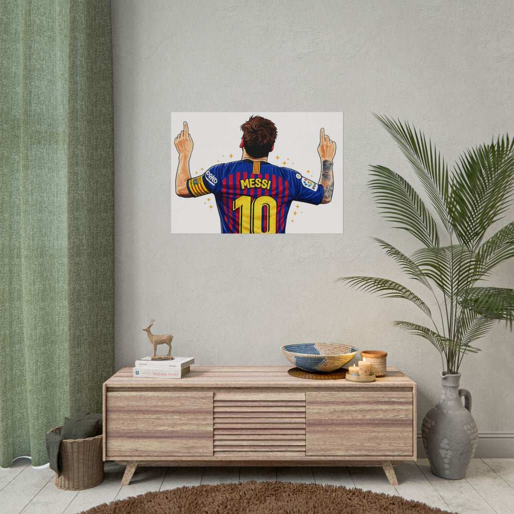 Lionel Messi Celebration Rolled Poster