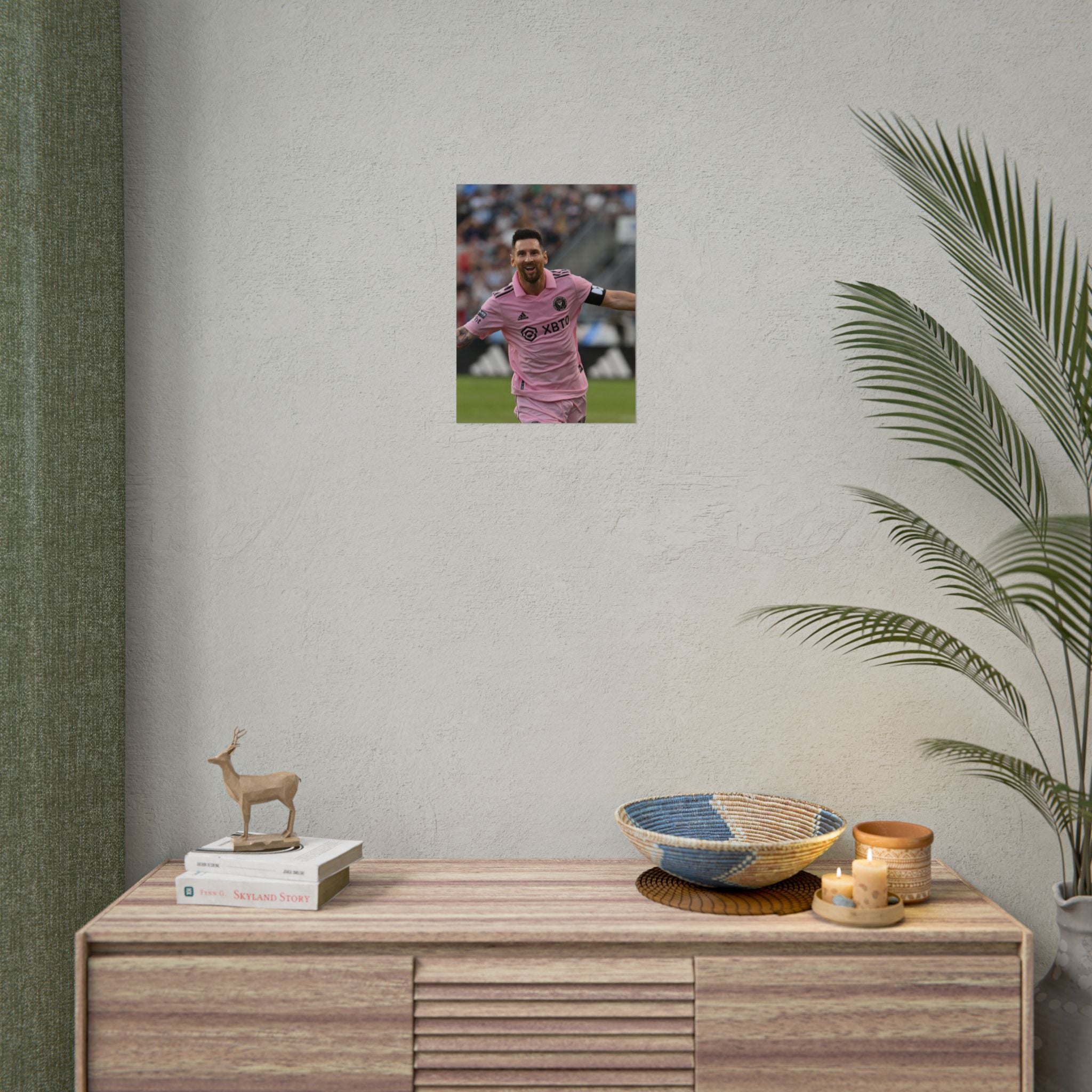 Lionel Messi Inter Miami Soccer Star Action Poster — Rolled Sports Poster