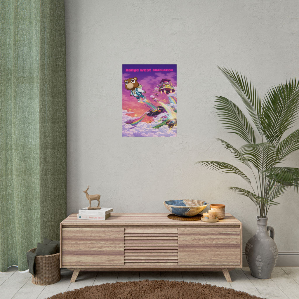 Kanye Graduation Album Art Poster - Colorful Kanye Graduation Print