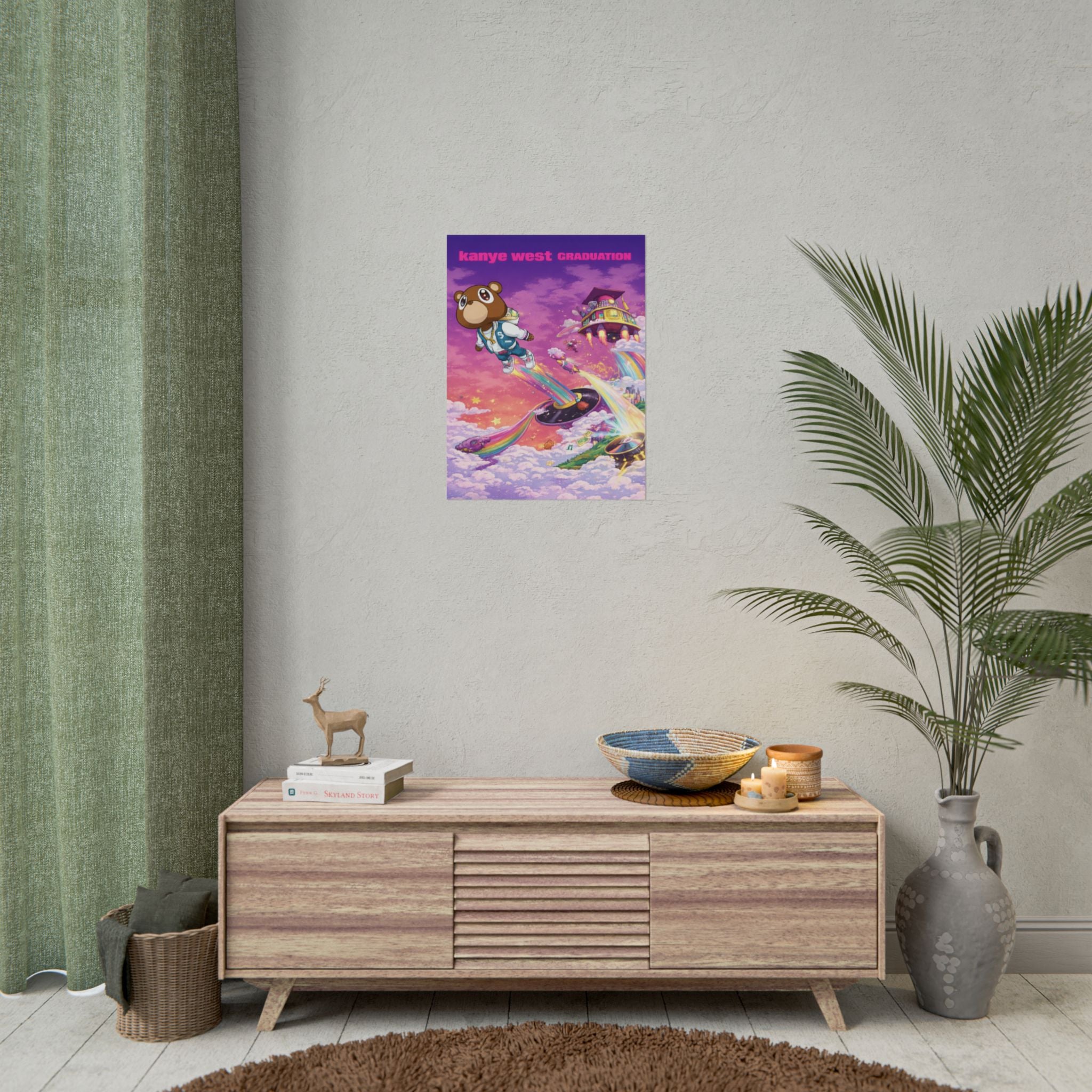 Kanye Graduation Album Art Poster - Colorful Kanye Graduation Print