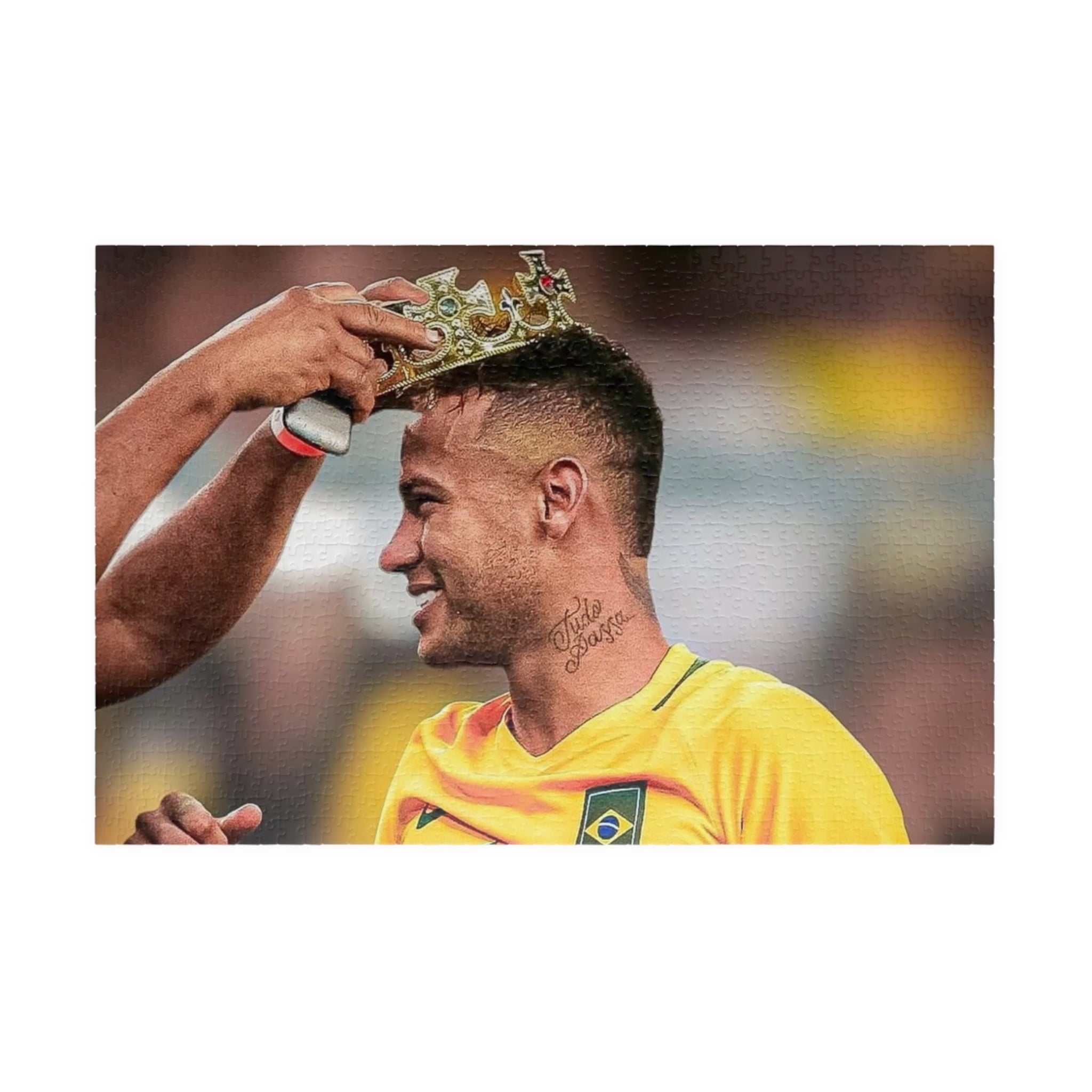 Neymar Brazil Soccer Champion Photo Puzzle — Custom 110/252/520/1014‑Piece Jigsaw