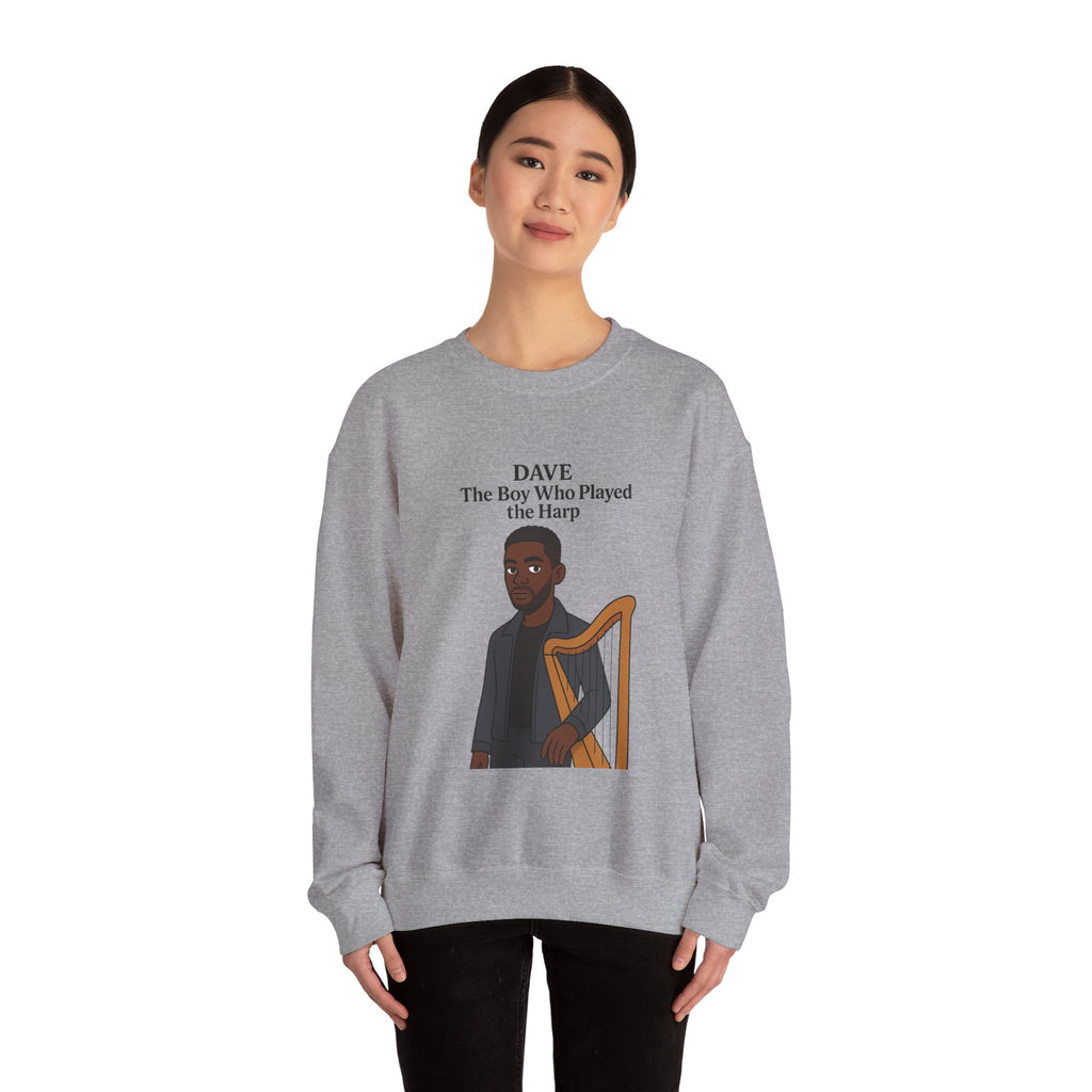 Dave Sweatshirt — "The Boy Who Played the Harp" Graphic Crewneck