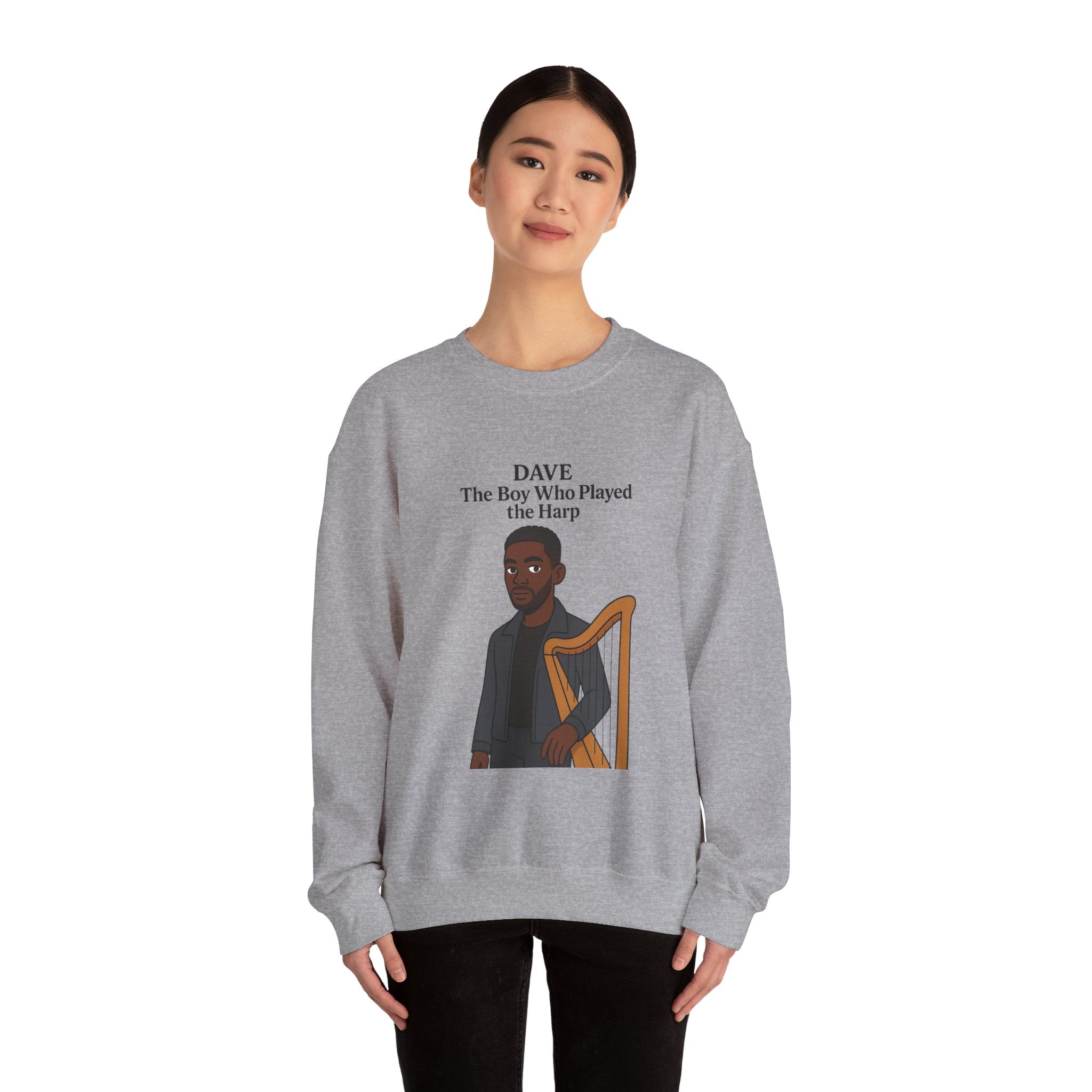 Dave Sweatshirt — "The Boy Who Played the Harp" Graphic Crewneck