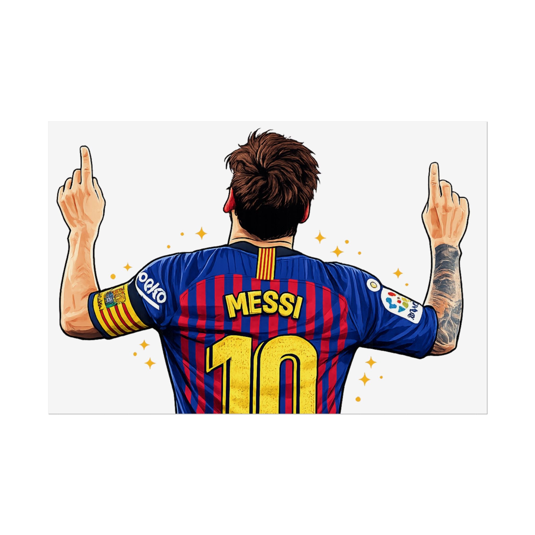 Lionel Messi Celebration Rolled Poster