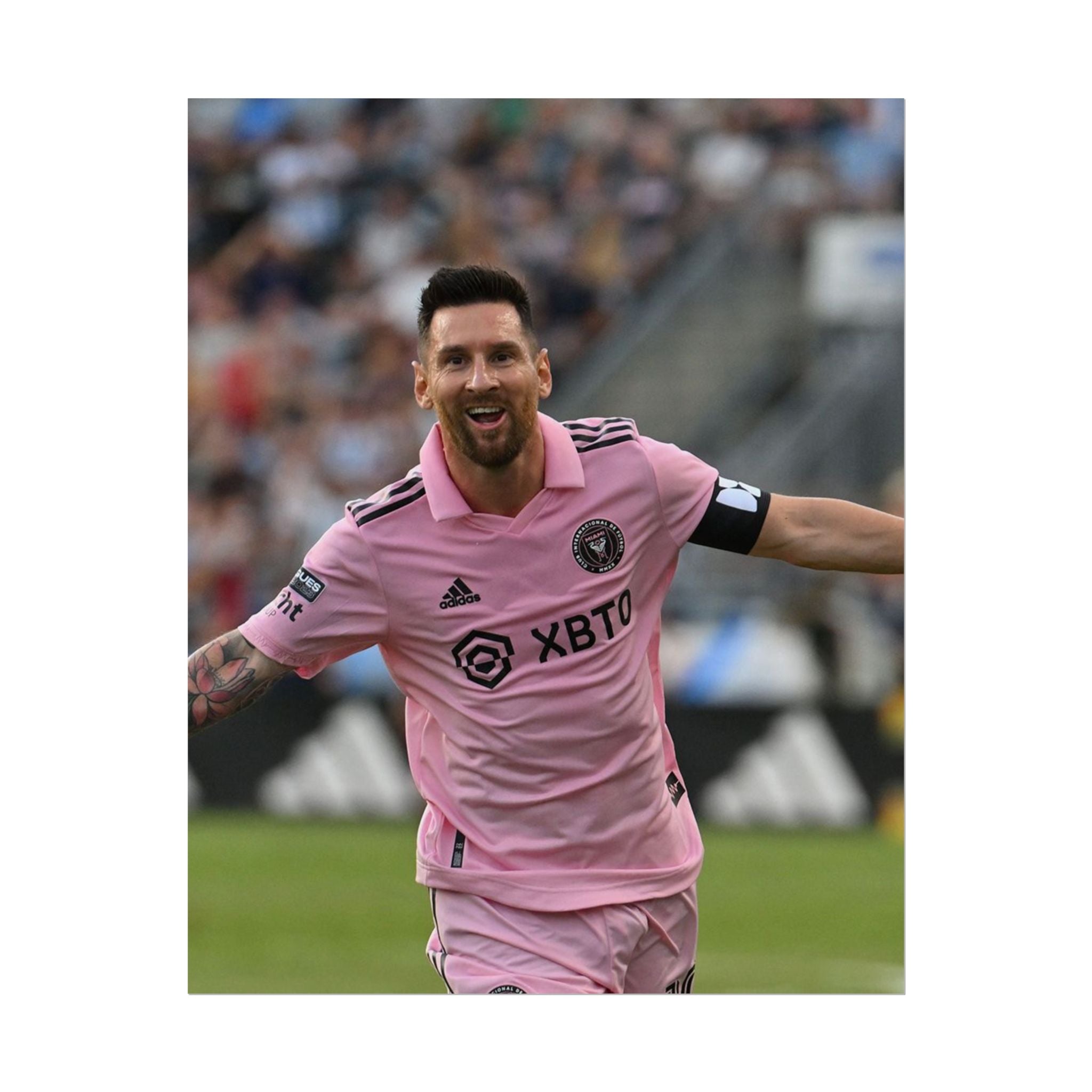 Lionel Messi Inter Miami Soccer Star Action Poster — Rolled Sports Poster