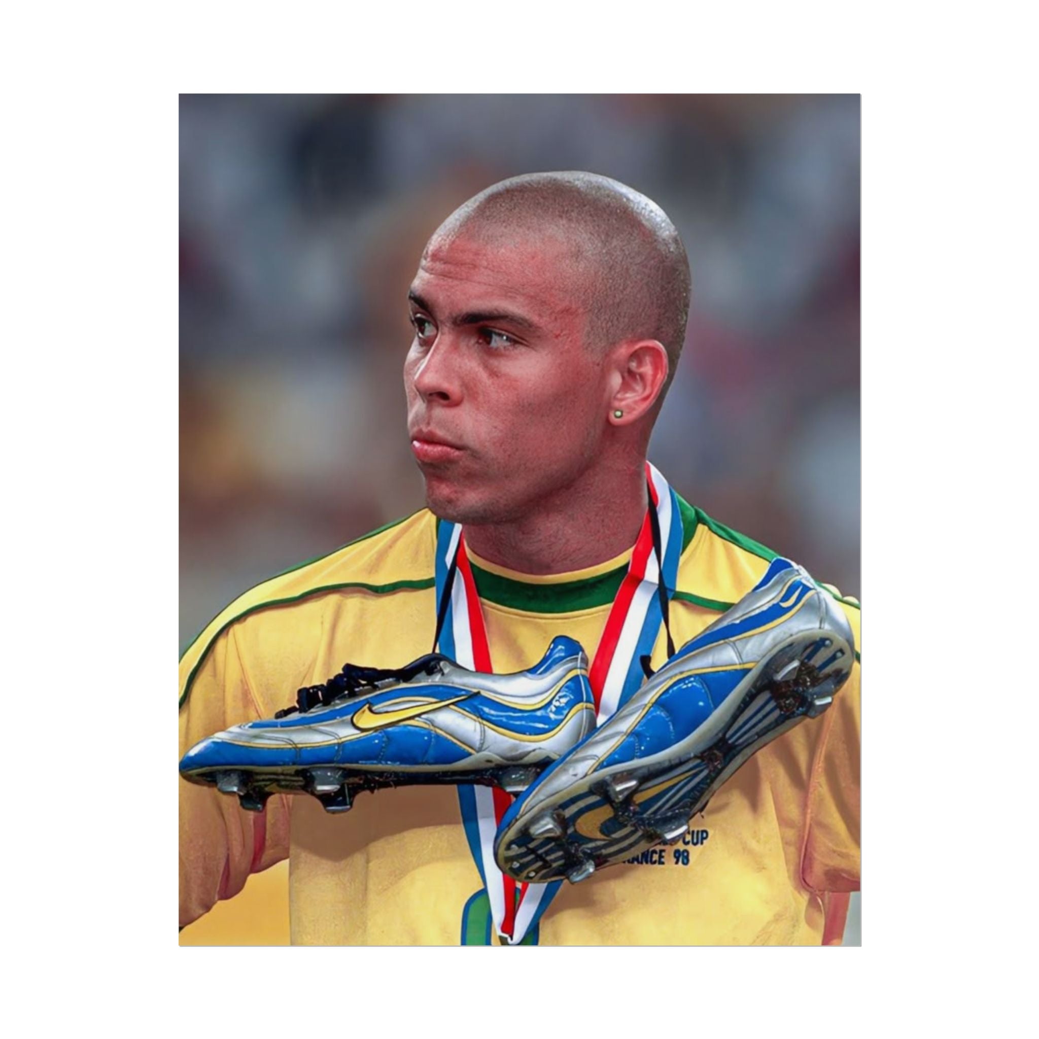Ronaldo Brazil Champion Poster — Rolled Sports Wall Art