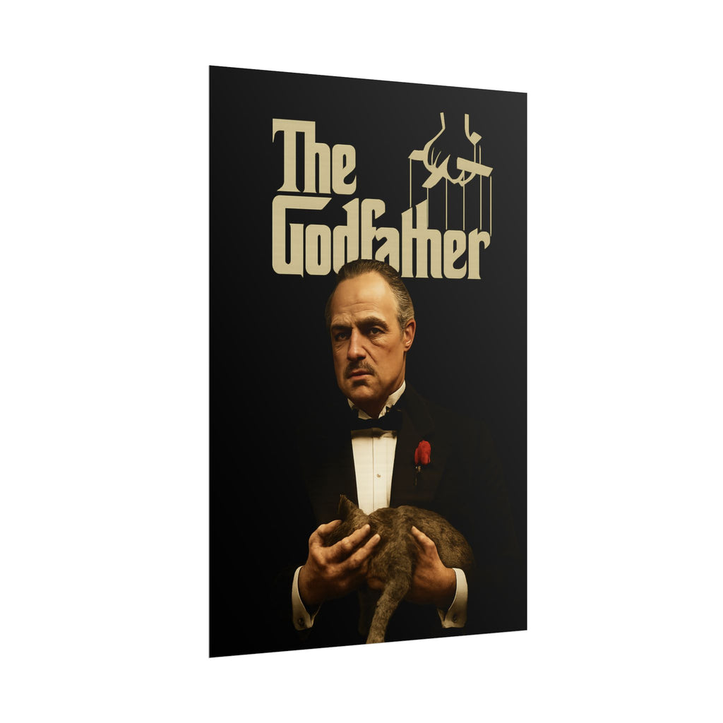 Rolled Poster — The Godfather Movie Logo & Don Vito Corleone Portrait