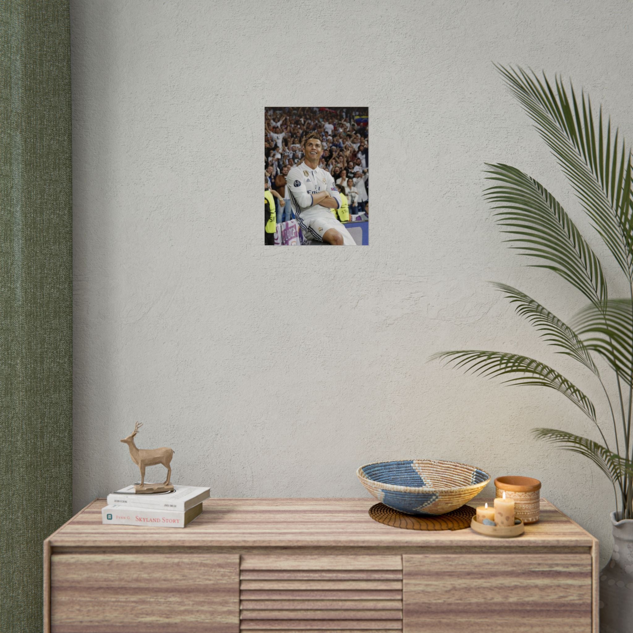 Cristiano Ronaldo Celebratory Rolled Poster — Real Madrid Football Wall Art