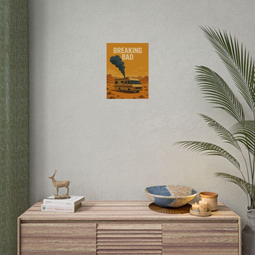 Breaking Bad RV Poster — Desert Camper Art Print (Rolled Poster)