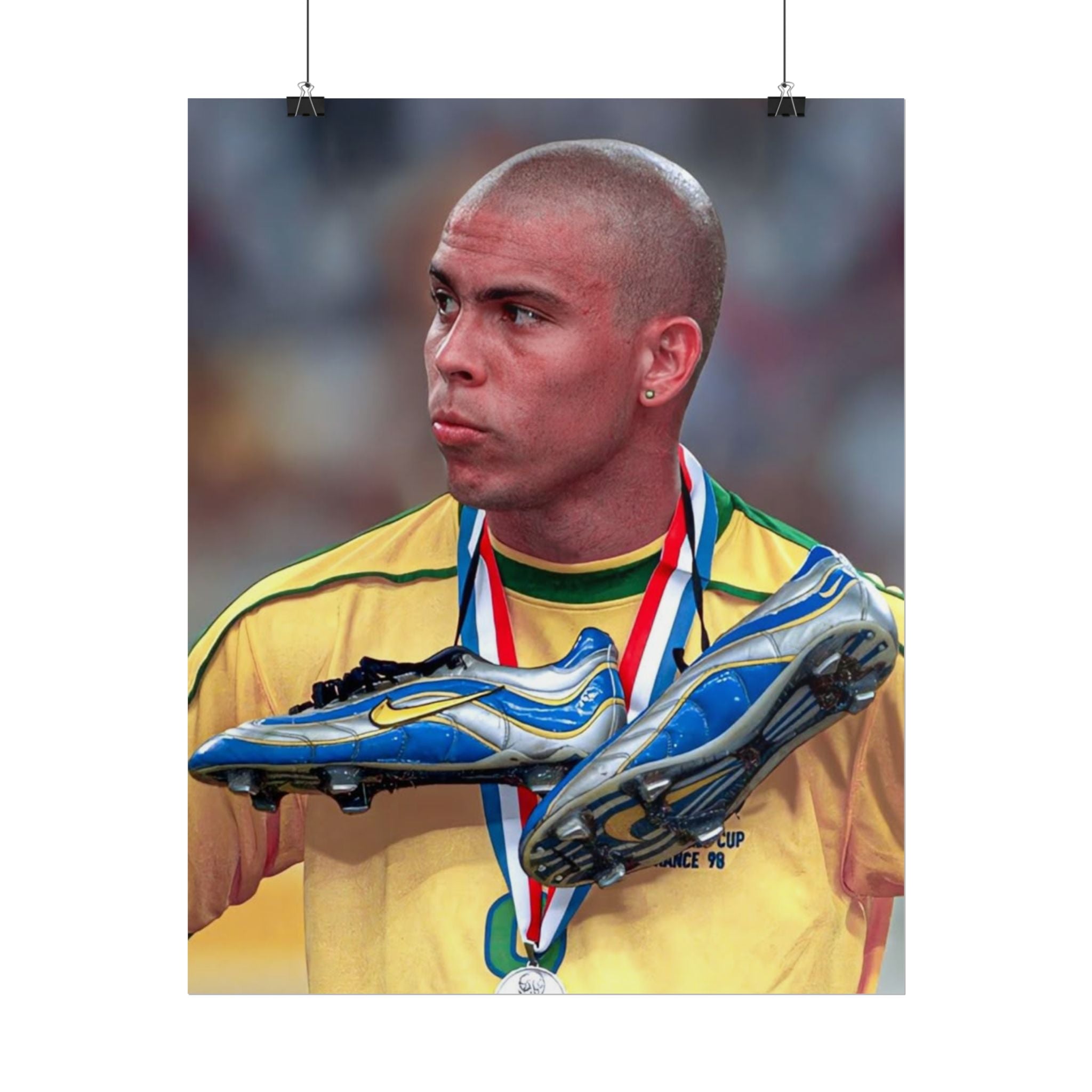 Ronaldo Brazil Champion Poster — Rolled Sports Wall Art