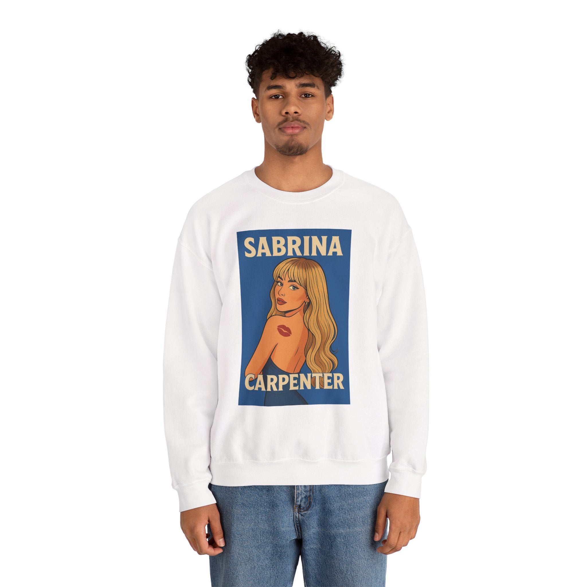 Sabrina Carpenter Retro Pin-Up Crewneck Sweatshirt