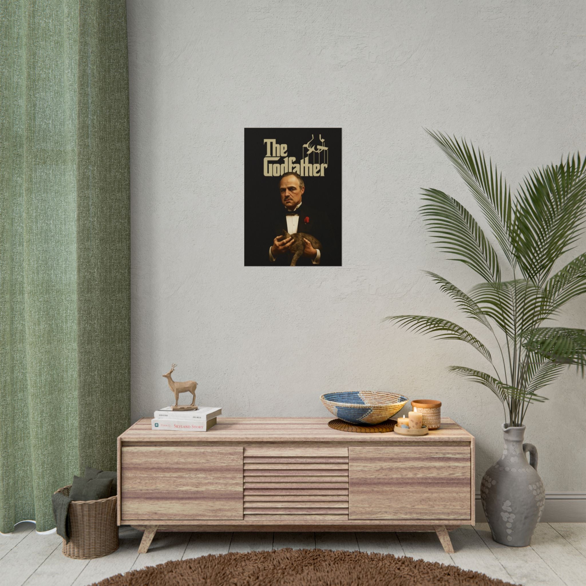 Rolled Poster — The Godfather Movie Logo & Don Vito Corleone Portrait