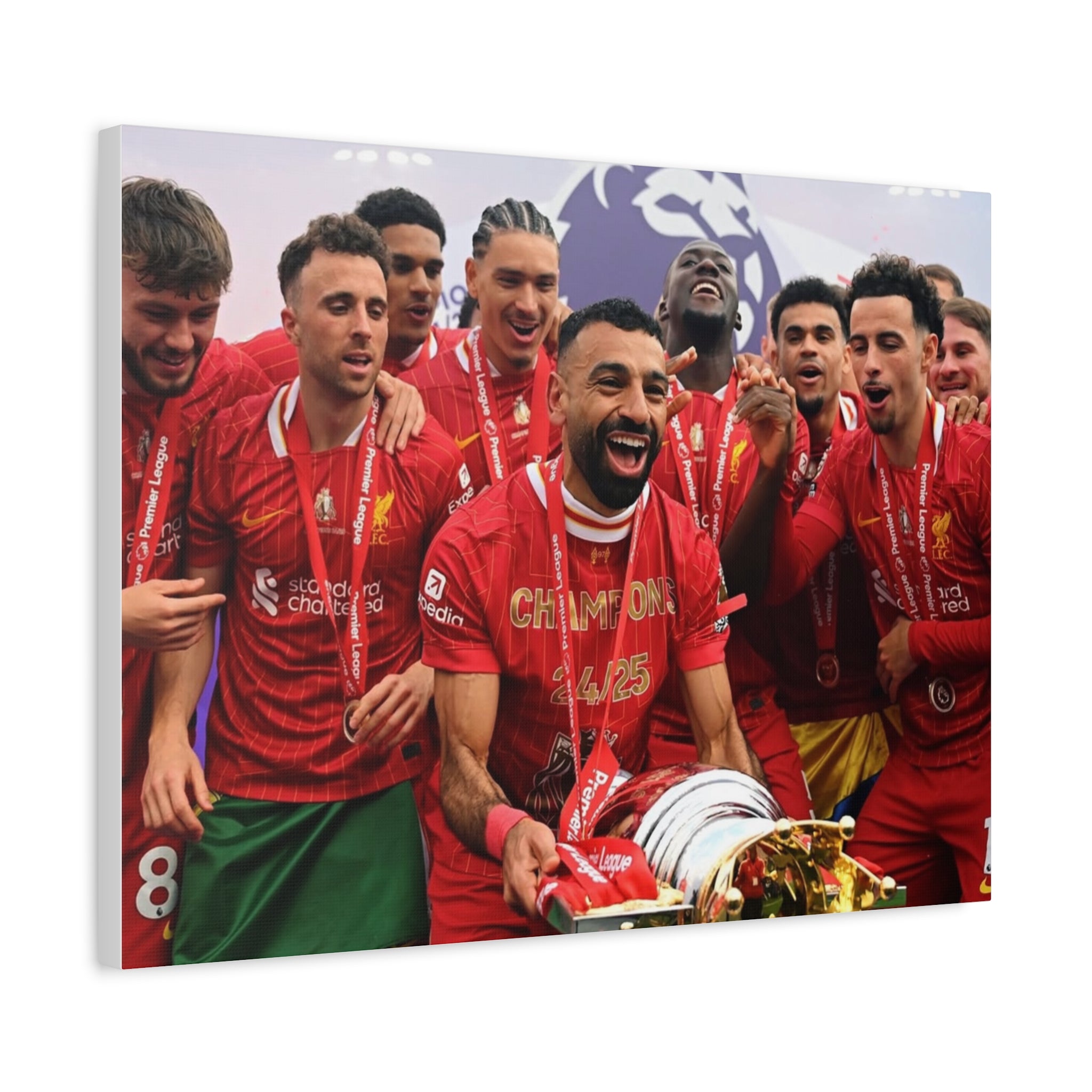 Liverpool Premier League Champions Celebration Matte Canvas Print