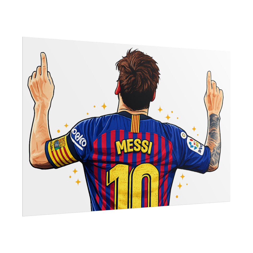Lionel Messi Celebration Rolled Poster