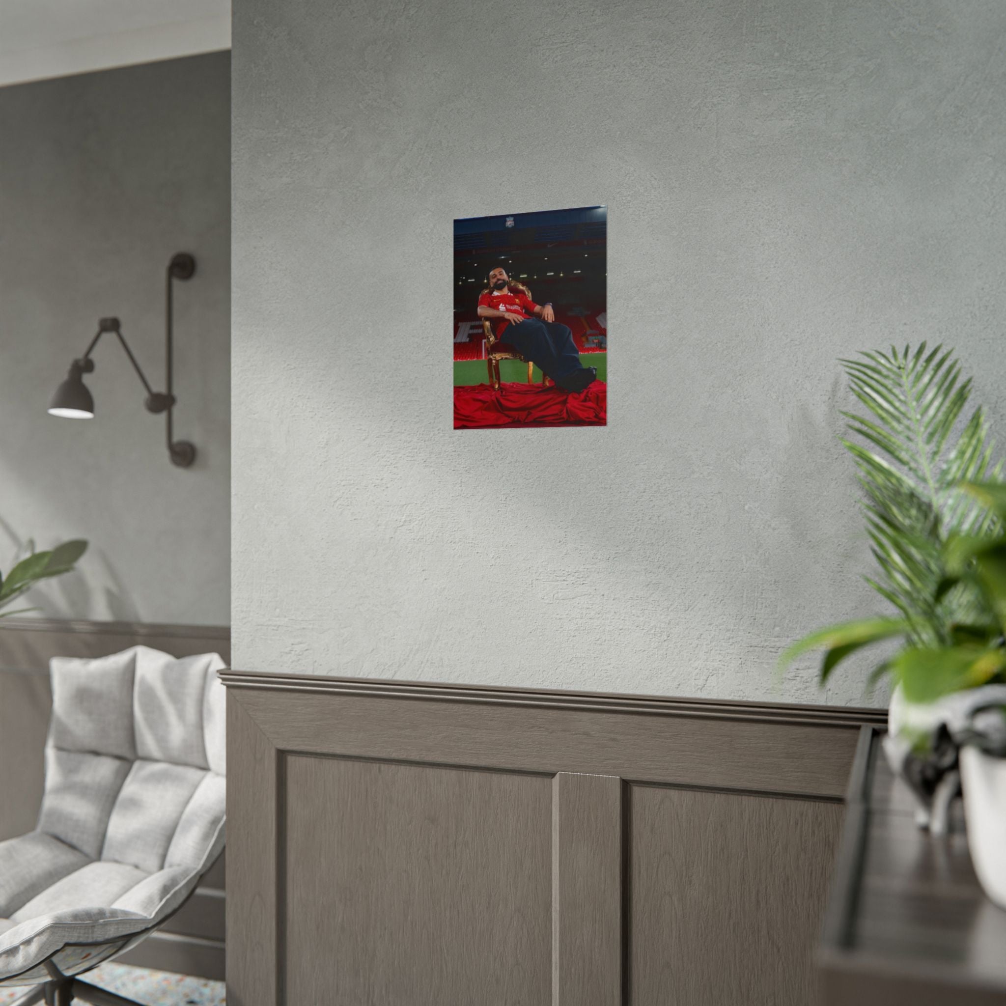 Mo Salah Poster — Liverpool Legend Throne Rolled Poster