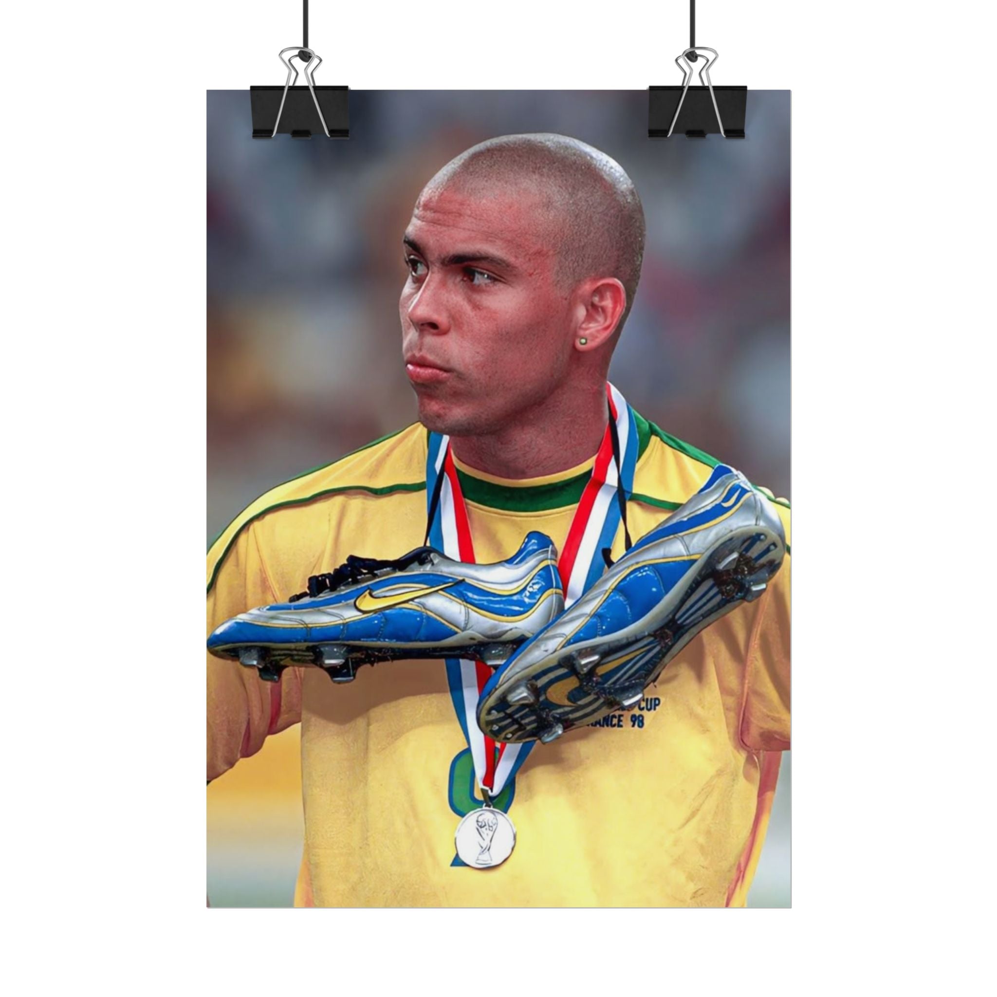 Ronaldo Brazil Champion Poster — Rolled Sports Wall Art