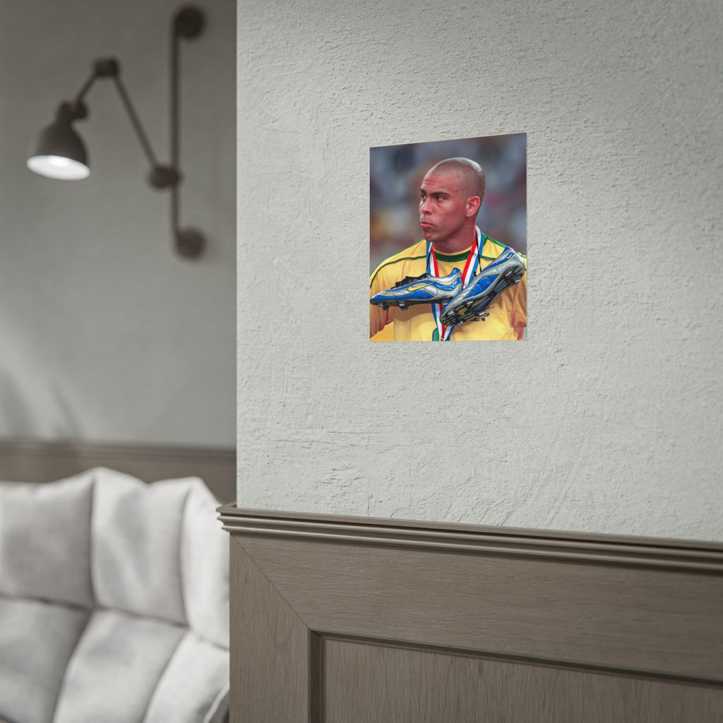 Ronaldo Brazil Champion Poster — Rolled Sports Wall Art