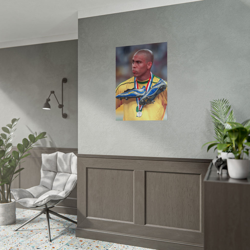Ronaldo Brazil Champion Poster — Rolled Sports Wall Art