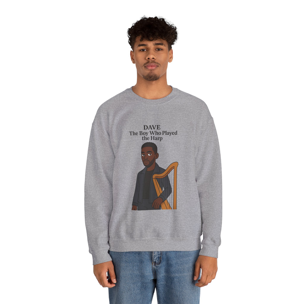 Dave Sweatshirt — "The Boy Who Played the Harp" Graphic Crewneck