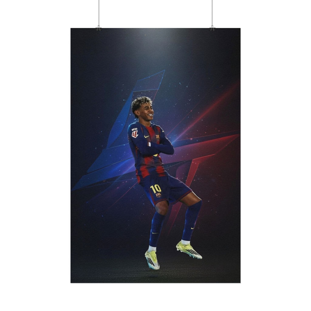 Lamine Yamal Celebration Poster - Barcelona Starboy | Available in multiple sizes