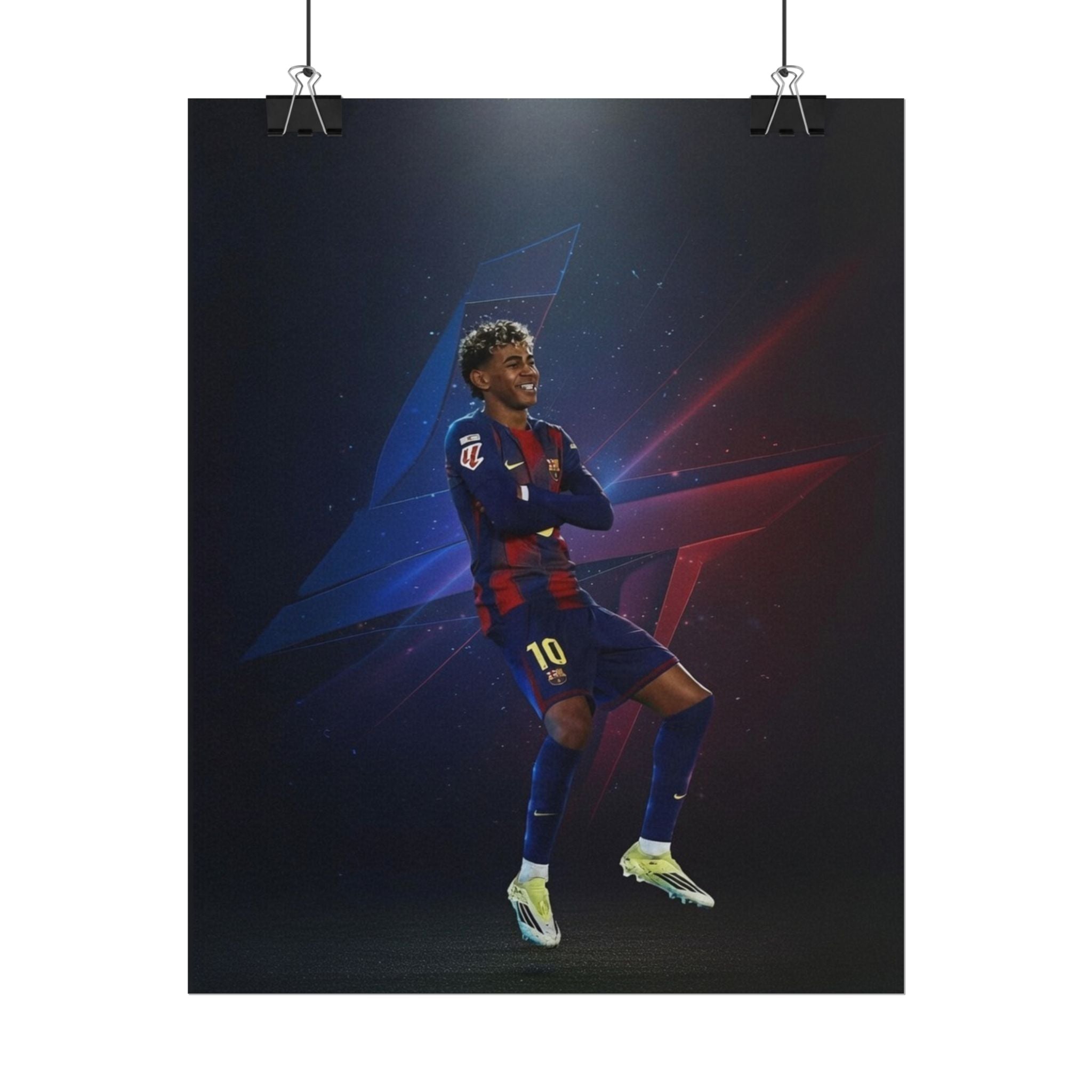 Lamine Yamal Celebration Poster - Barcelona Starboy | Available in multiple sizes