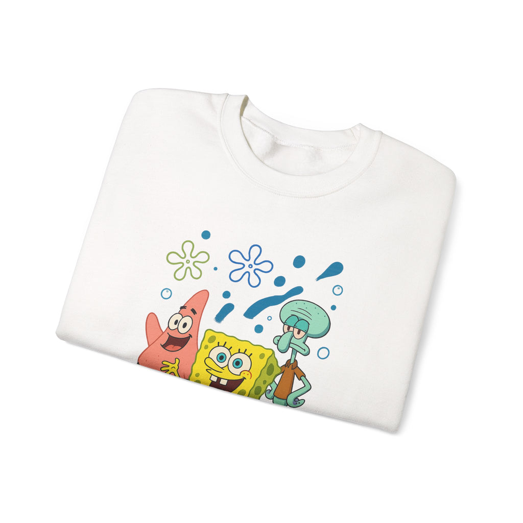 SpongeBob Crewneck Sweatshirt – Bikini Bottom Friends Graphic