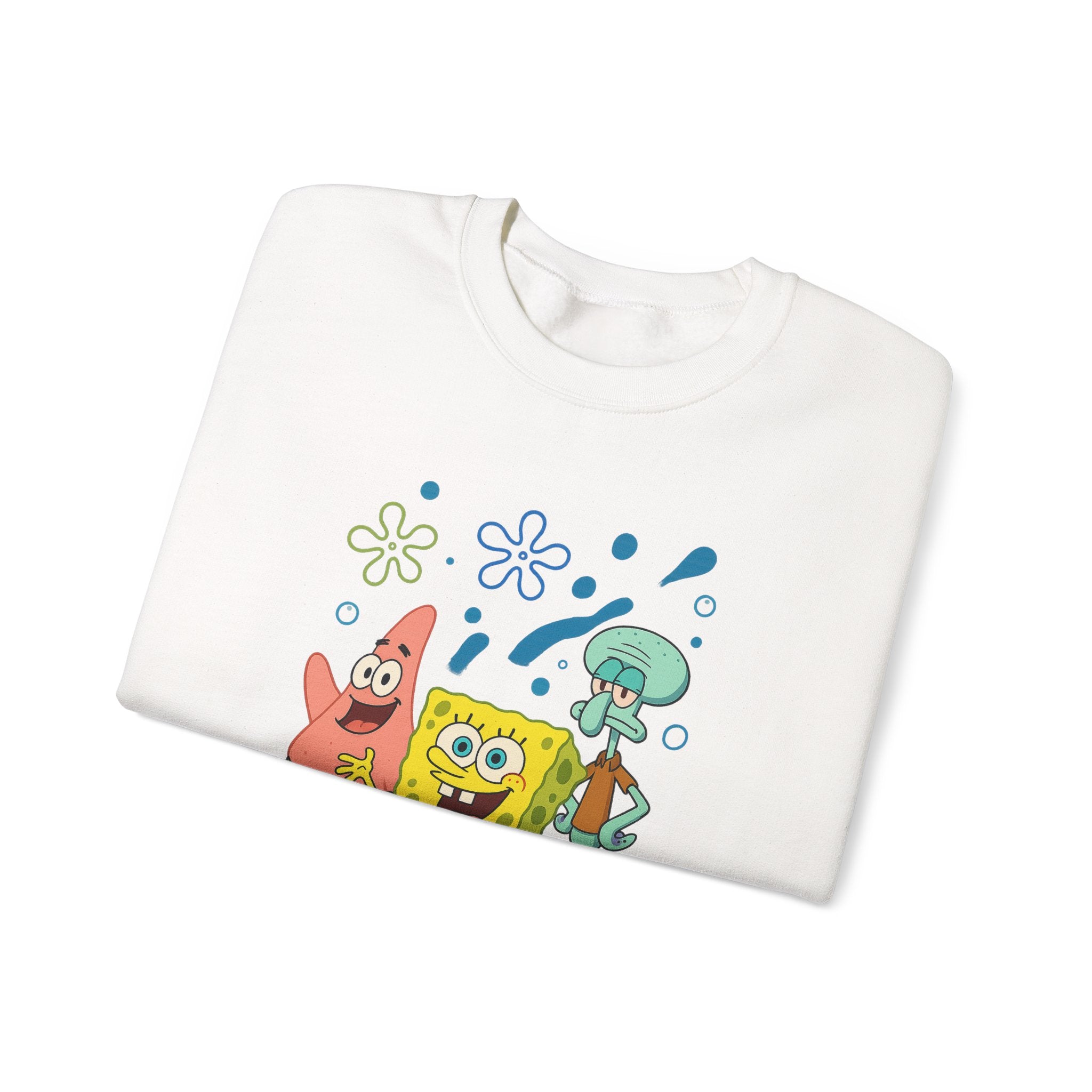 SpongeBob Crewneck Sweatshirt – Bikini Bottom Friends Graphic