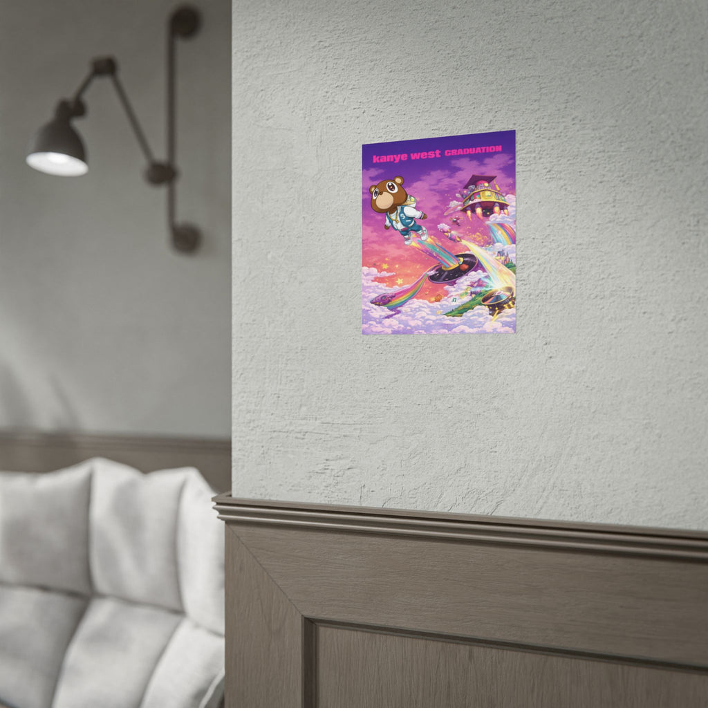 Kanye Graduation Album Art Poster - Colorful Kanye Graduation Print