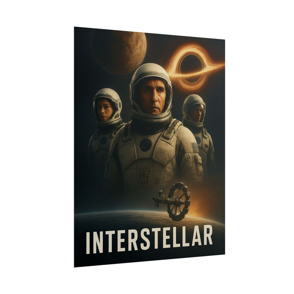 Interstellar Movie Poster — Rolled Sci‑Fi Poster