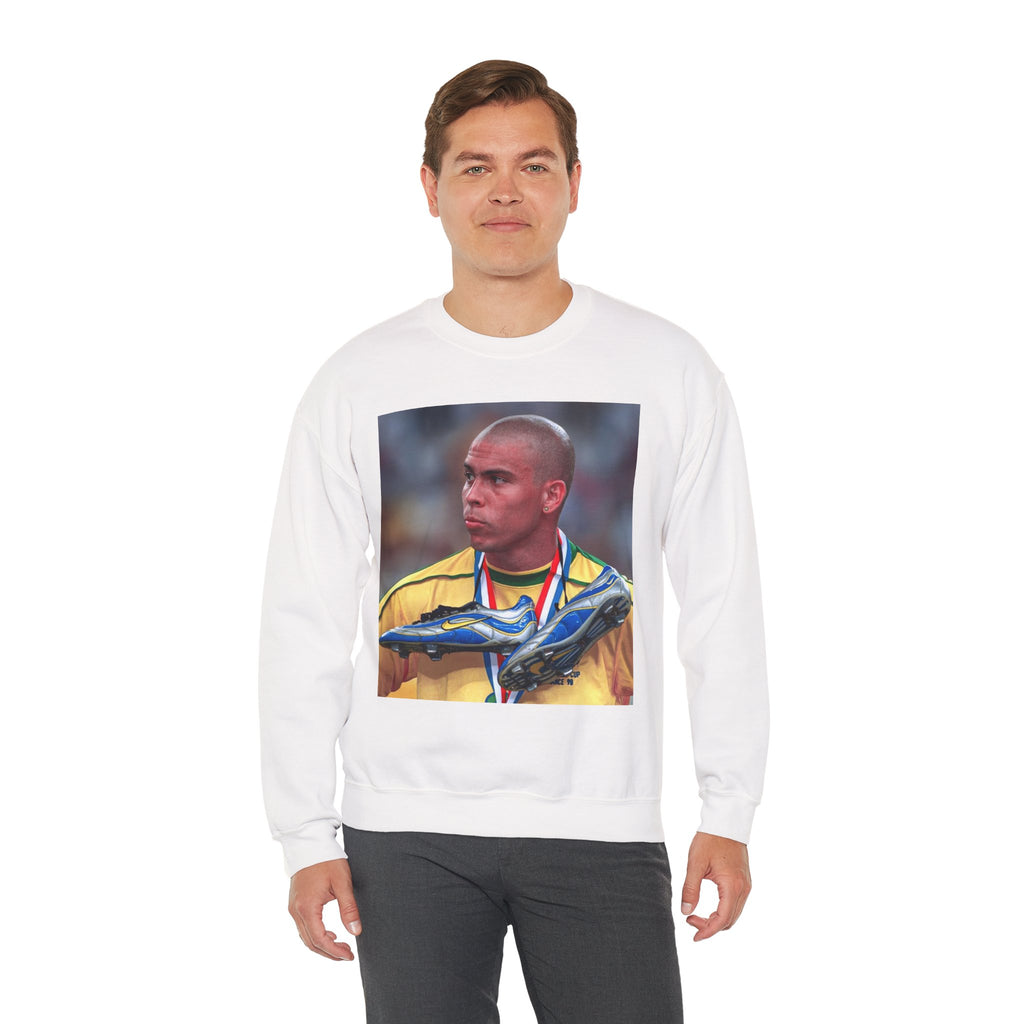 Ronaldo R9 Soccer Champion Photo Crewneck Sweatshirt