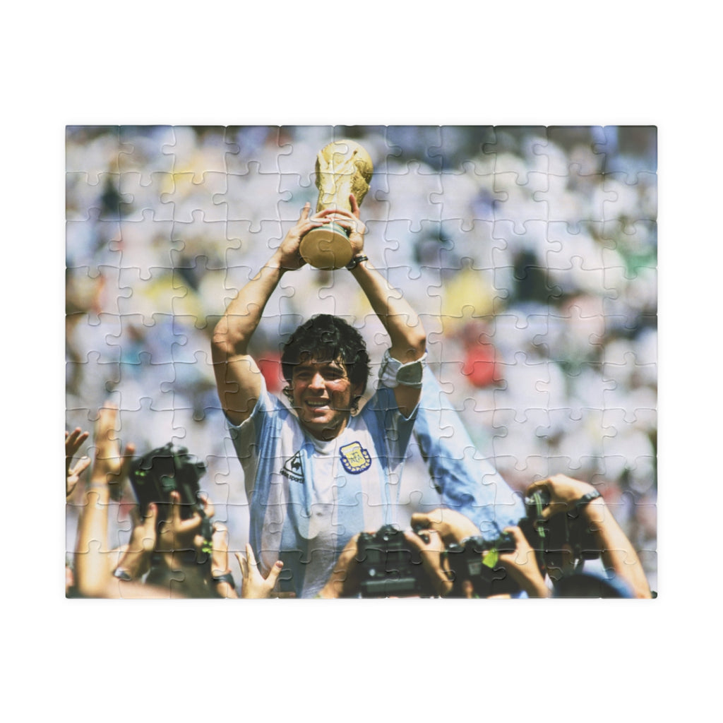 Diego Maradona World Cup Victory Photo Puzzle – Soccer Champion Trophy Jigsaw