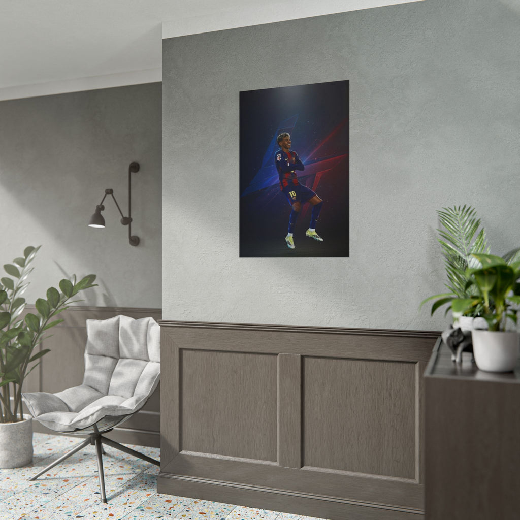 Lamine Yamal Celebration Poster - Barcelona Starboy | Available in multiple sizes