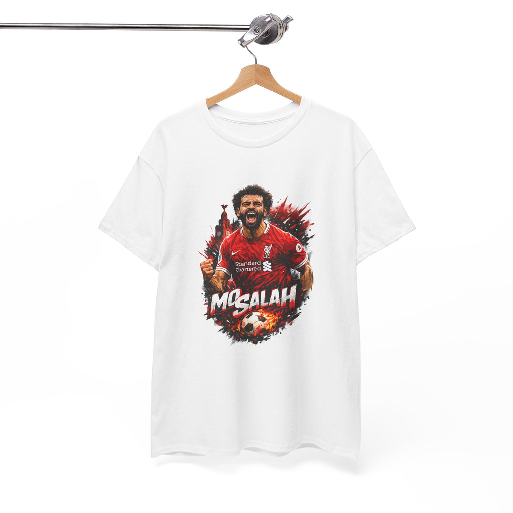 Mohamed Salah Soccer T‑Shirt – Liverpool Fan Tee with 'Mo Salah' Graphic