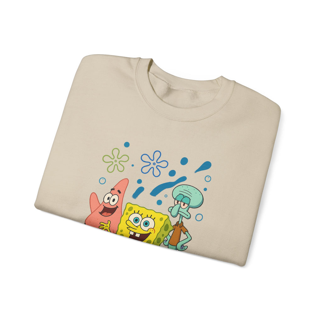 SpongeBob Crewneck Sweatshirt – Bikini Bottom Friends Graphic
