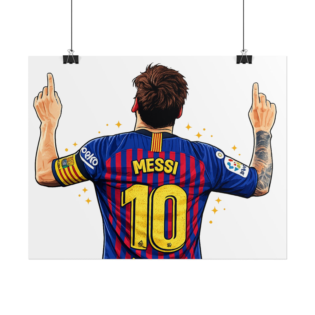 Lionel Messi Celebration Rolled Poster